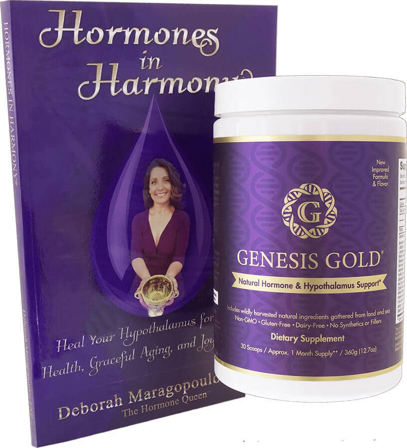 Genesis Gold Bottle and Hormones in Harmony Book