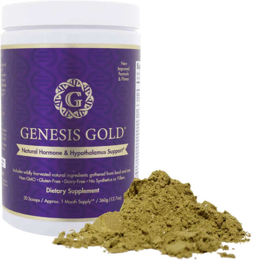 Genesis Gold Natural Hormone & Hypothalamus Supplement with powder