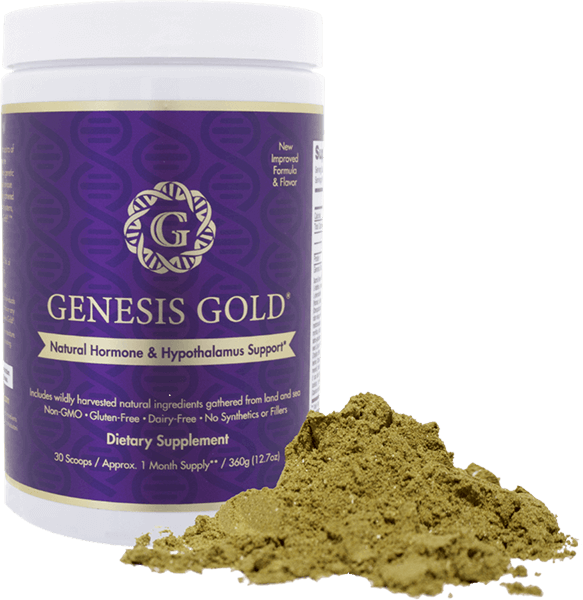 Genesis Gold Natural Hormone & Hypothalamus Supplement with powder