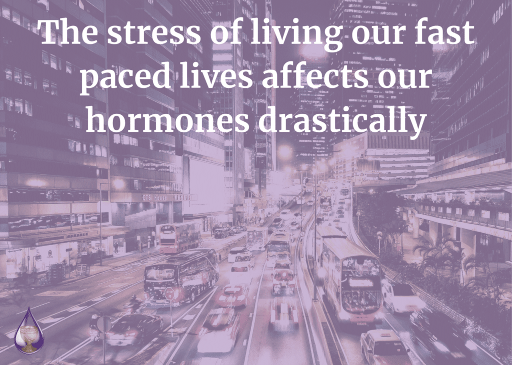 the stress of living our fast paced lives affects our hormones