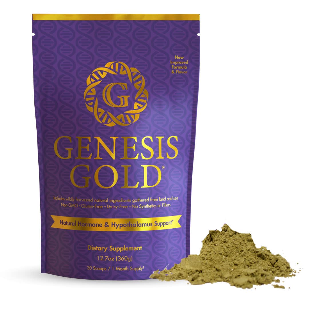 Genesis Gold Natural Hormone & Hypothalamus Supplement with powder