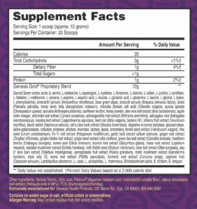 Genesis Gold -  Supplement Facts